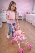 Carrinho Boneca Infantil Dobrável Brinquedo