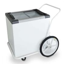 CARRINHO BRANCO PARA SORVETES E CONGELADOS 180l 220V