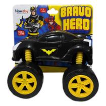 Carrinho Bravo Hero Preto Roda Livre - Homeplay