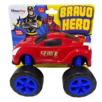 Carrinho Bravo Hero Vermelho Roda Livre - Homeplay