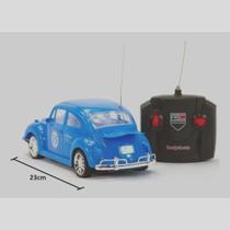 Carrinho Brinquedo Fusquinha De Controle Remoto Infantil Acende Farol (Azul) Carrinho Brinquedo Fusquinha De Controle Remoto Infantil Acende Farol (Azul)