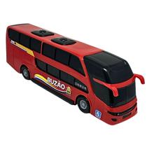 Carrinho Brinquedo Mini Ônibus Buzão 2 Andares Vermelho Bs