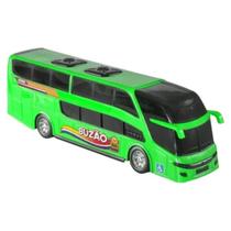 Carrinho Brinquedo Mini Ônibus Buzão Com 2 Andares Verde Bs - Bs Toys