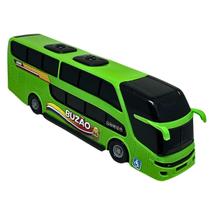 Carrinho Brinquedo Mini Ônibus Buzão Com 2 Andares Verde Bs