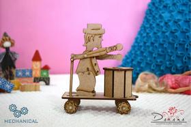 Carrinho bumbo - quebra cabeças puzzle 3d - darama