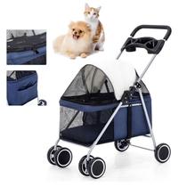 Carrinho Cachorro Gato Cao Pet Passeio Ar Livre Animal de Estimaçao Caminhada Lazer Shopping Restaurante Transporte Dobravel Confortavel Seguro