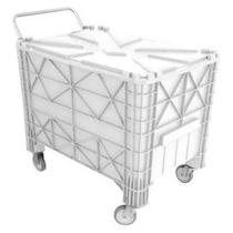 Carrinho Caixa Completa Lixo Carga 370 L Branco Carrinho Caixa Completa Lixo Carga 370 L Branco