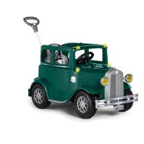 Carrinho Calhambek 2 em 1 com Haste e Pedal Som Verde 1031