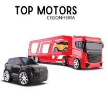 Carrinho Caminhão Truck Top Motors Cegonheira c/ 2 Carrinhos