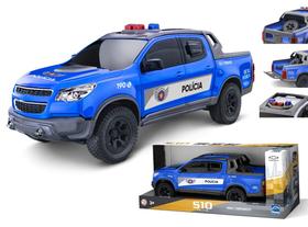 Carrinho Caminhonete Pick-Up S10 Polícia Rio de Janeiro RJ licenciado Chevrolet - Roma Brinquedos
