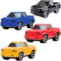 Carrinho Caminhonete Pickup Roda Livre 28 cm - Cores Sortidas - Silmar