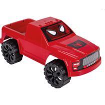 Carrinho Caminhonete Super Heróis, Batman, Homem de Ferro, Hulk, Homem Aranha 32cm