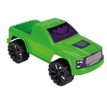 Carrinho Caminhonete Super Heróis, Batman, Homem de Ferro, Hulk, Homem Aranha 32cm