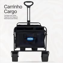 Carrinho Carga Multiuso 90kg Dobrável Original Mor Camping Passeio Viagens Compras Praia Pet