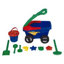 Carrinho cargo 11 peças mor - menino cor:colorido azul Carrinho cargo 11 peças mor - menino cor:colorido azul