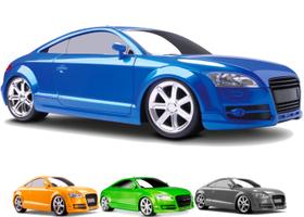 Carrinho Carro Brinquedo Infantil Pintura Metalizada