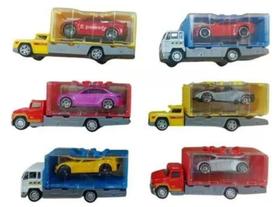 Carrinho Carro Caminhao No Bau Metal Miniatura Colecionavel