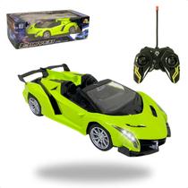 Carrinho Carro Controle Remoto De Brinquedo Para Meninos Corrida Esportivo Ferrari Vermelha Bugatti Azul Verde Divertido