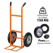 Carrinho Carro de Carga 150kg 2 Rodas Pneu com Câmara Muke Tools Carrinho Carro de Carga 150kg 2 Rodas Pneu com Câmara Muke Tools