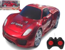 Carrinho Carro Esportivo Controle Remoto Sem Fio Infantil
