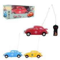 Carrinho Carro Fusca Com Controle Remoto 3 Funções 22cm