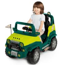 Carrinho Carro Jeep 4x4 Passeio Infantil Verde Com Som Carrinho Carro Jeep 4x4 Passeio Infantil Verde Com Som