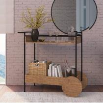 Carrinho Chá/Bar Industrial Steel Quadra Carrinho Chá/Bar Industrial Steel Quadra