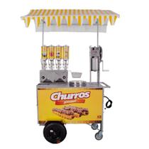 Carrinho Churros Gourmet 4 Doceiras Masseira Engrenagem Lateral R0078 Carrinho Churros Gourmet 4 Doceiras Masseira Engrenagem Lateral R0078