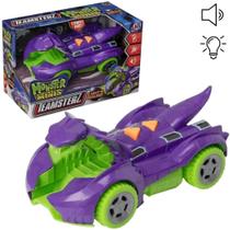 Carrinho Cobra Roxa Com Som E Luz Monster Minis Teamsterz