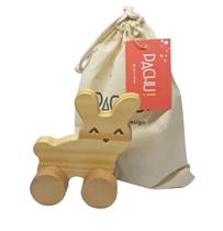 Carrinho Coelho Baby De Madeira, Da Pachu - Cód. P-43 Carrinho Coelho Baby De Madeira, Da Pachu - Cód. P-43