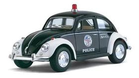 Carrinho Coleção Volkswagen Fusca Policia 1967 - 1/32 Metal
