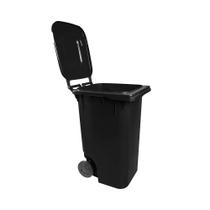 Carrinho coletor de lixo 240 litros sem pedal - 13632 (Preto) Carrinho coletor de lixo 240 litros sem pedal - 13632 (Preto)