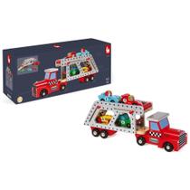 Carrinho com 4 carrinhos speed racer - JANOD