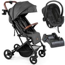 Carrinho com Bebe Conforto Cocoon Preto Base Galzerano Kira Grafite Carrinho com Bebe Conforto Cocoon Preto Base Galzerano Kira Grafite