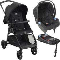 Carrinho com Bebe Conforto e Base ISOFIX Burigotto Lui Grafite Carrinho com Bebe Conforto e Base ISOFIX Burigotto Lui Grafite