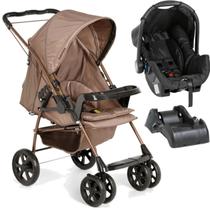 Carrinho com Bebe Conforto Preto Base Galzerano Milano II Toffee Carrinho com Bebe Conforto Preto Base Galzerano Milano II Toffee
