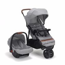 Carrinho com Bebê Conforto Travel System Breeze Duo Infanti Cinza