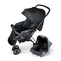 Carrinho com Bebê Conforto Travel System Choice Voyage Preto