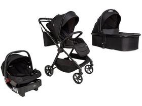 Carrinho com Bebê Conforto Travel System Magnific 5 em 1 Full Black - Safety 1st