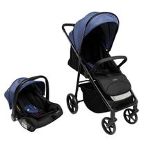 Carrinho com Bebê Conforto Travel System Magno Duo Azul Oceano - Infanti