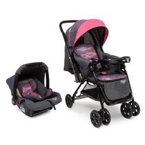 Carrinho com Bebê Conforto Travel System Reverse Duo Rosa Onda - Cosco Kids Carrinho com Bebê Conforto Travel System Reverse Duo Rosa Onda - Cosco Kids