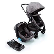 Carrinho com Bebê Conforto Trio Poppy Travel System Cinza - Cosco - CAX33348