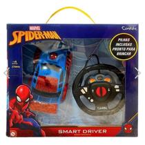 Carrinho com controle remoto homem aranha spider man de plástico de brinquedo para crianças carro super herói presente