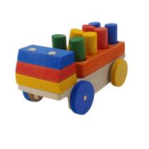 Carrinho Com Pinos Encaixe Desmontável Brinquedo Pedagógico