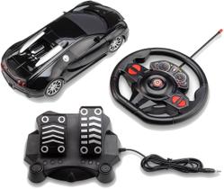 Carrinho com Volante e Pedal Racing Control Midnight Preto Multikids Carrinho com Volante e Pedal Racing Control Midnight Preto Multikids