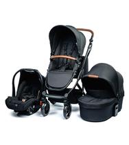 Carrinho COMO 4 com Bebê Conforto e Moisés ABC Design Ink Carrinho COMO 4 com Bebê Conforto e Moisés ABC Design Ink