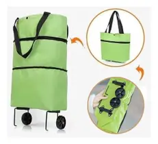 Carrinho Compras Dobrável Sacola Rodinha Multiuso