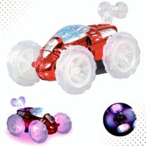 Carrinho Controle Inteligente Luz Led Giro 360