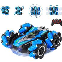 Carrinho Controle Remoto 4x4 Acrobático Drift 360º com Luz de LED e Bateria Recarregável - Super Resistente e Radical para Crianças