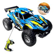 Carrinho Controle Remoto Brinquedo Rally Corrida Ninho Azul